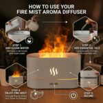 how to use aroma diffuser fire mist essential oil diffuser setup steps ultrasonic humidifier diffuser guide
