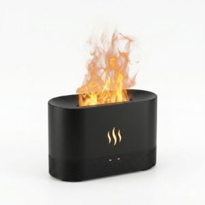 black flame aroma diffuser ultrasonic essential oil diffuser humidifier compact home fragrance diffuser