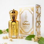 Bakul attar perfume oil bottle with premium packaging box, floral alcohol free fragrance India