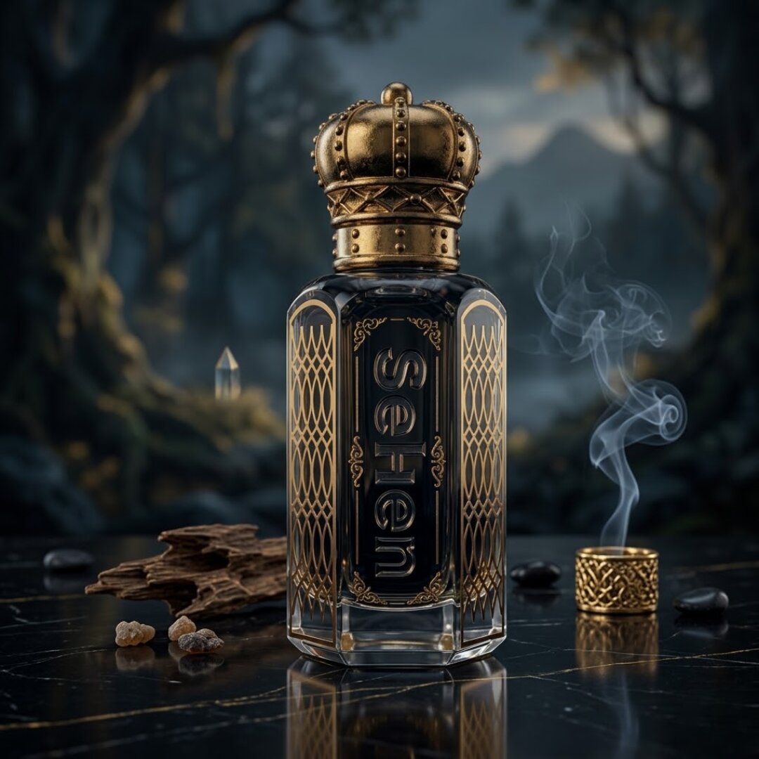 luxury black oudh attar long lasting alcohol free perfume oil intense smoky woody fragrance with incense notes India
