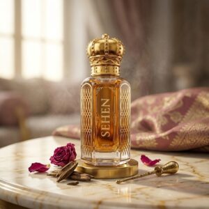 bombeyshell oudh attar alcohol free perfume oil long lasting floral woody fragrance with rose and soft oudh notes India