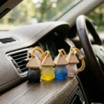 car perfume set pack of 4 hanging car air freshener multiple fragrances long lasting car diffuser bottles