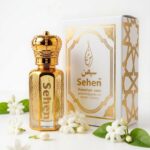 Chameli jasmine attar perfume oil bottle with premium packaging box, alcohol free floral fragrance India