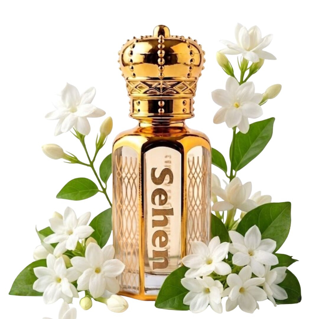 Luxury chameli jasmine attar perfume oil with floral notes, alcohol free long lasting fragrance in India