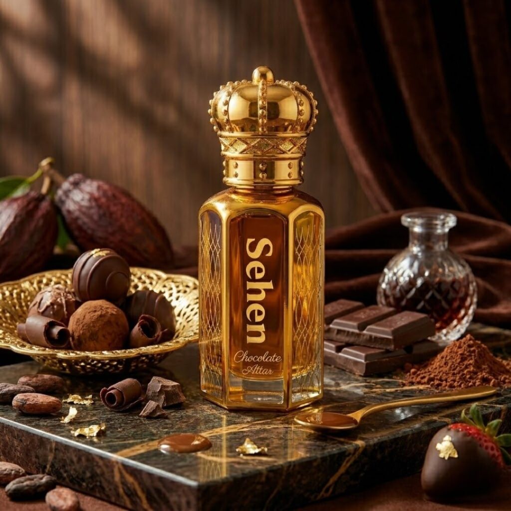 Sehen Chocolate Attar luxury chocolate fragrance oil sweet warm scent premium attar India