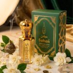 Luxury gardenia attar perfume oil with premium presentation, long lasting alcohol free white floral fragrance India