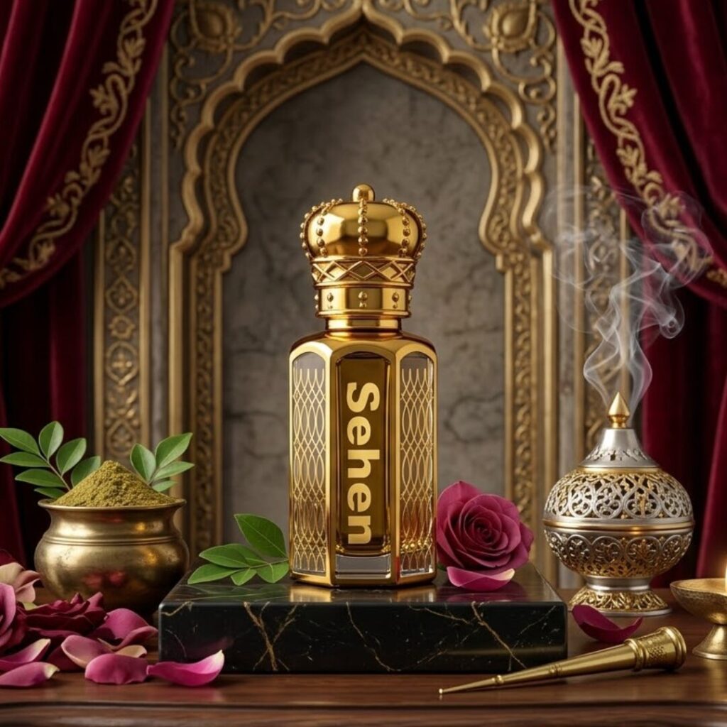 Sehen Hina Attar premium herbal floral fragrance oil long lasting alcohol free attar traditional arabic hina perfume woody spicy scent luxury perfume India