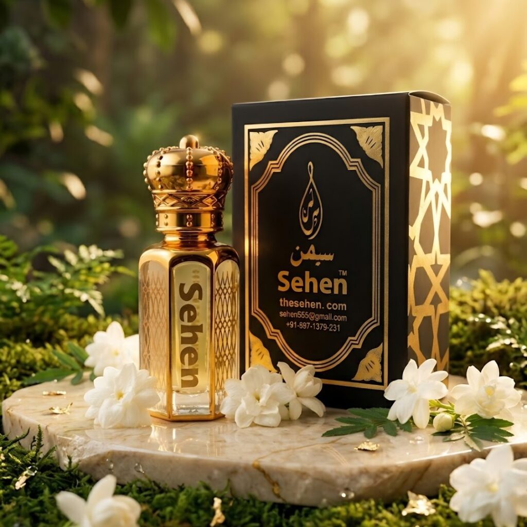 Luxury juhi attar perfume oil with premium presentation, long lasting alcohol free floral fragrance India