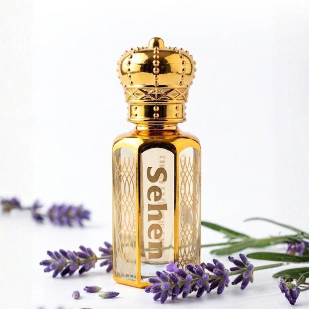 Luxury lavender attar perfume oil with calming floral notes, alcohol free long lasting fragrance in India