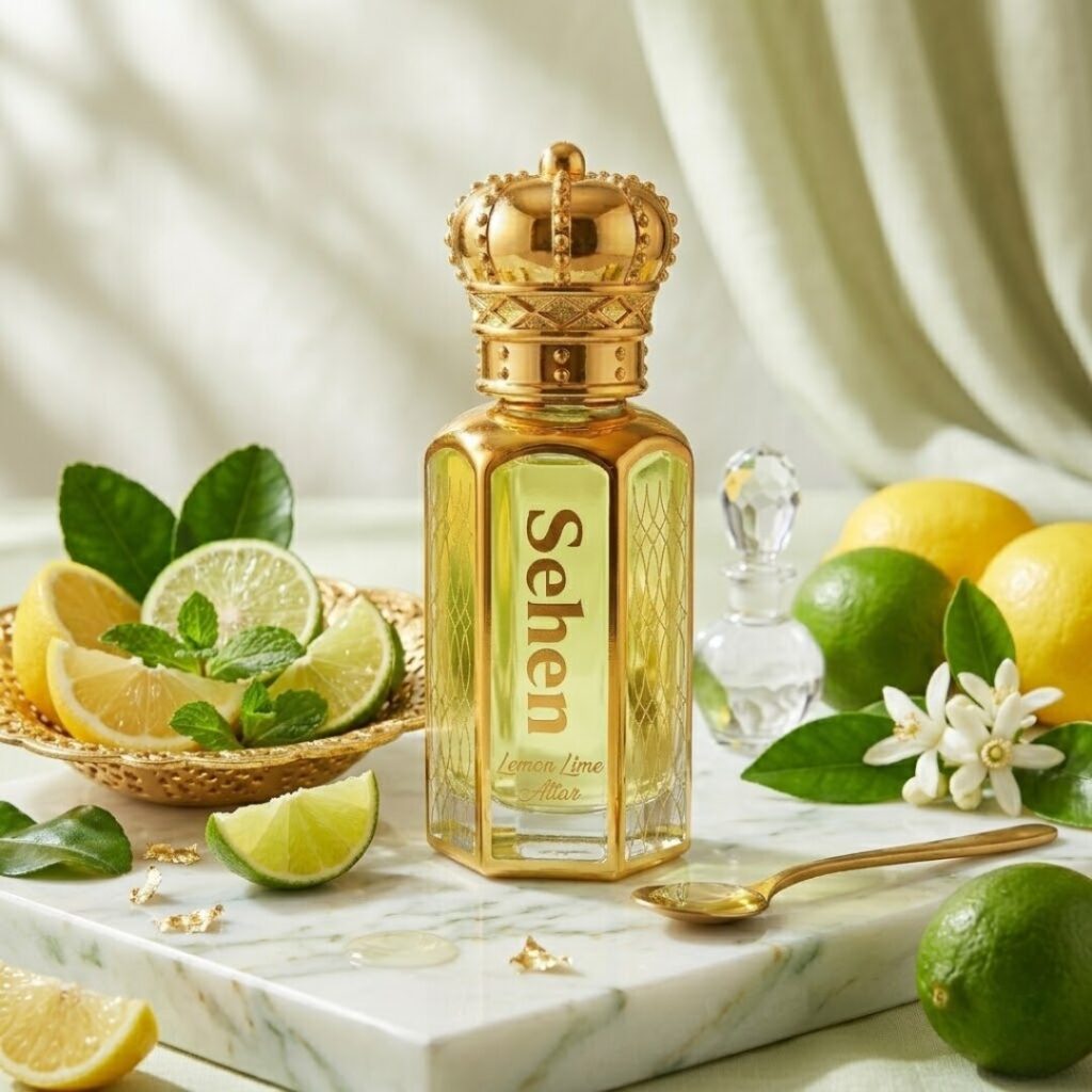 Sehen Lemon Lime Attar premium fresh summer fragrance oil citrus long lasting attar