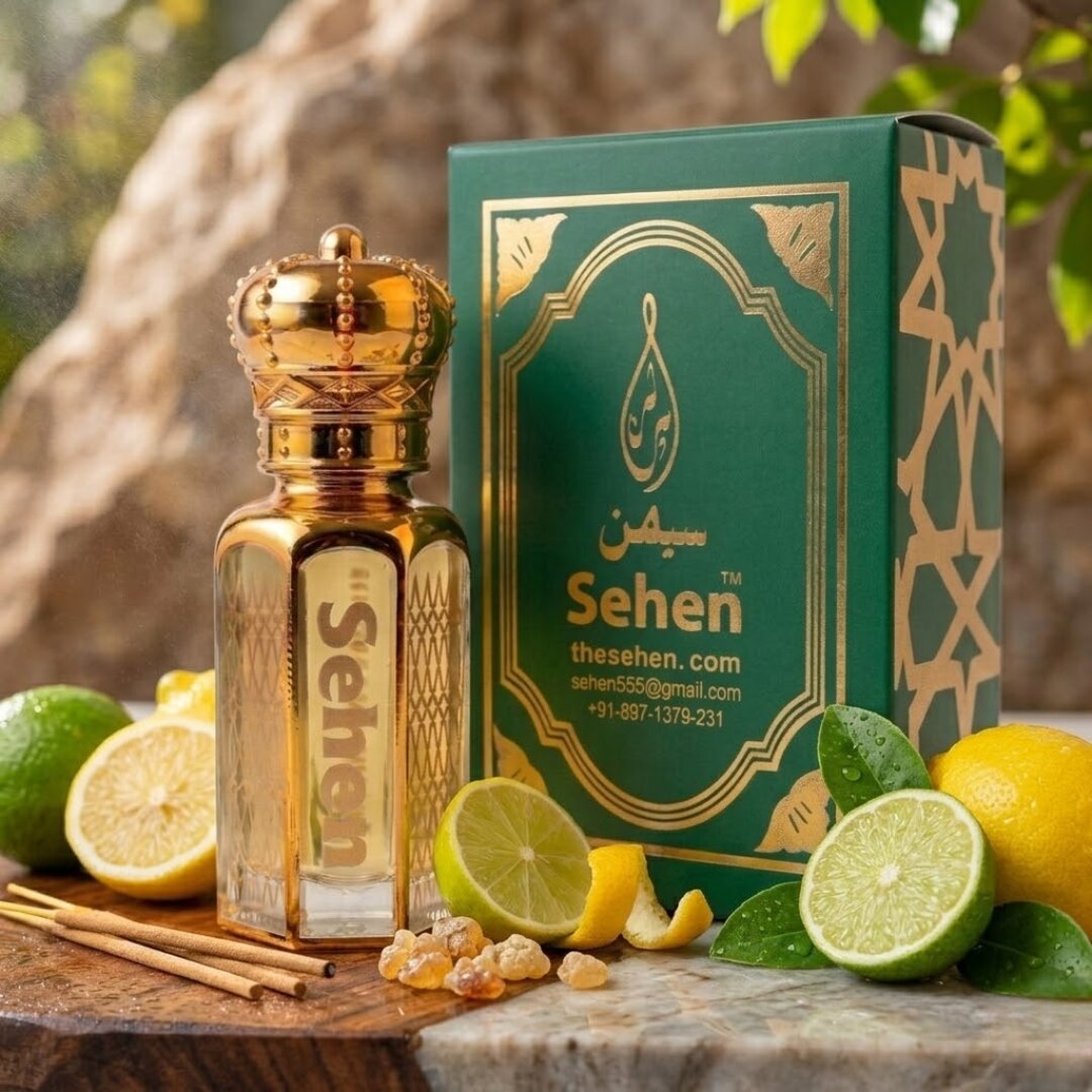 Sehen Lemon Lime Attar citrus fragrance gift perfume oil fresh long lasting attar India