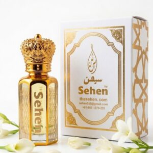 Lily attar perfume oil bottle with premium packaging box, alcohol free white floral fragrance India