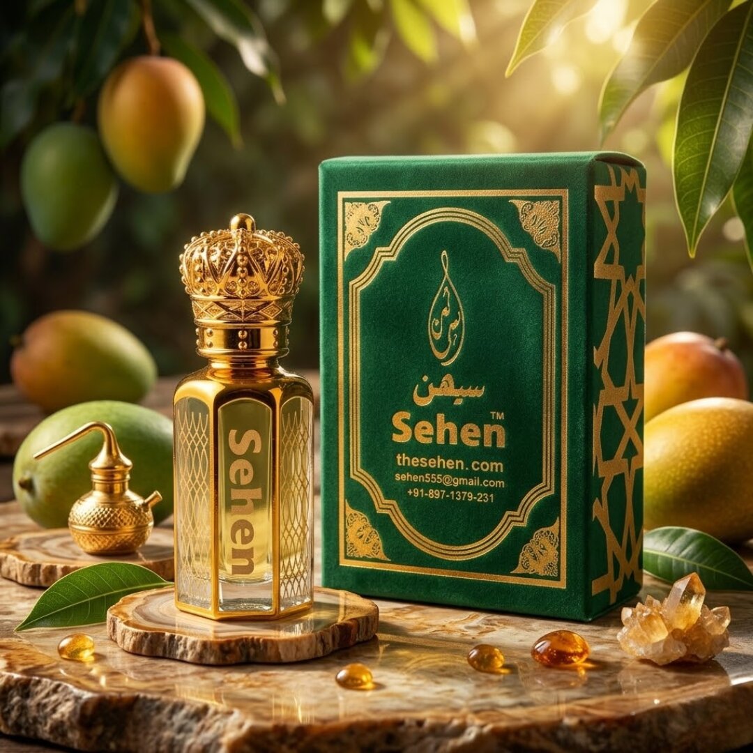 Sehen Mango Attar natural fruity perfume oil mango fragrance alcohol free long lasting fresh sweet attar India