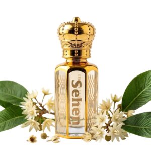 Musk flower attar perfume oil with white floral notes alcohol free long lasting fragrance