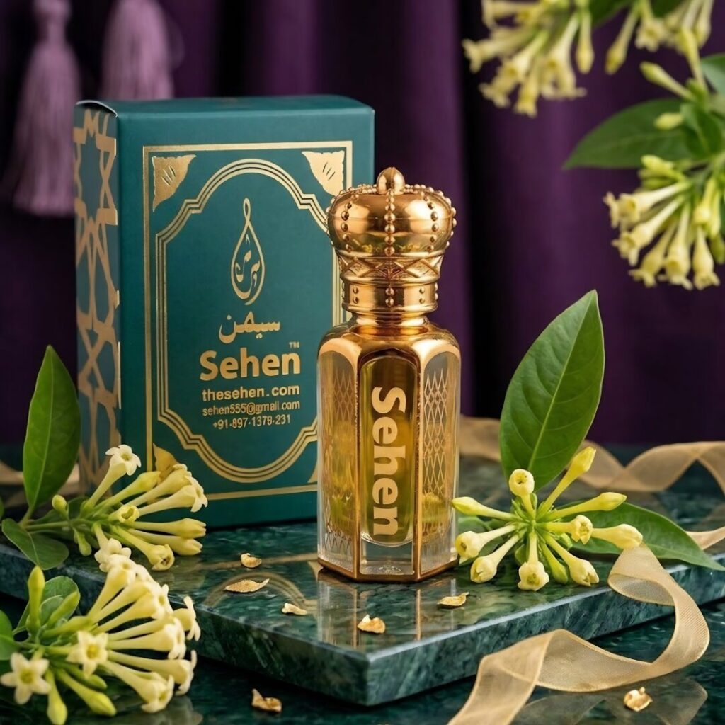 Raat Ki Raani Attar with Elegant Packaging - Raat Ki Raani Attar is designed for those who appreciate bold, long-lasting floral fragrances. Its rich aroma enhances your presence, making it ideal for evening wear and special occasions.