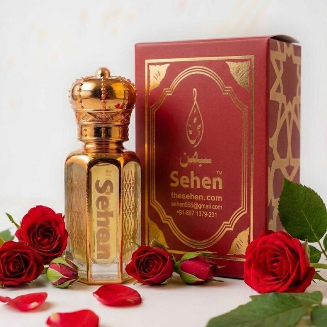 Red Rose Attar with premium box packaging gulab perfume oil long lasting alcohol free fragrance gift for men and women India