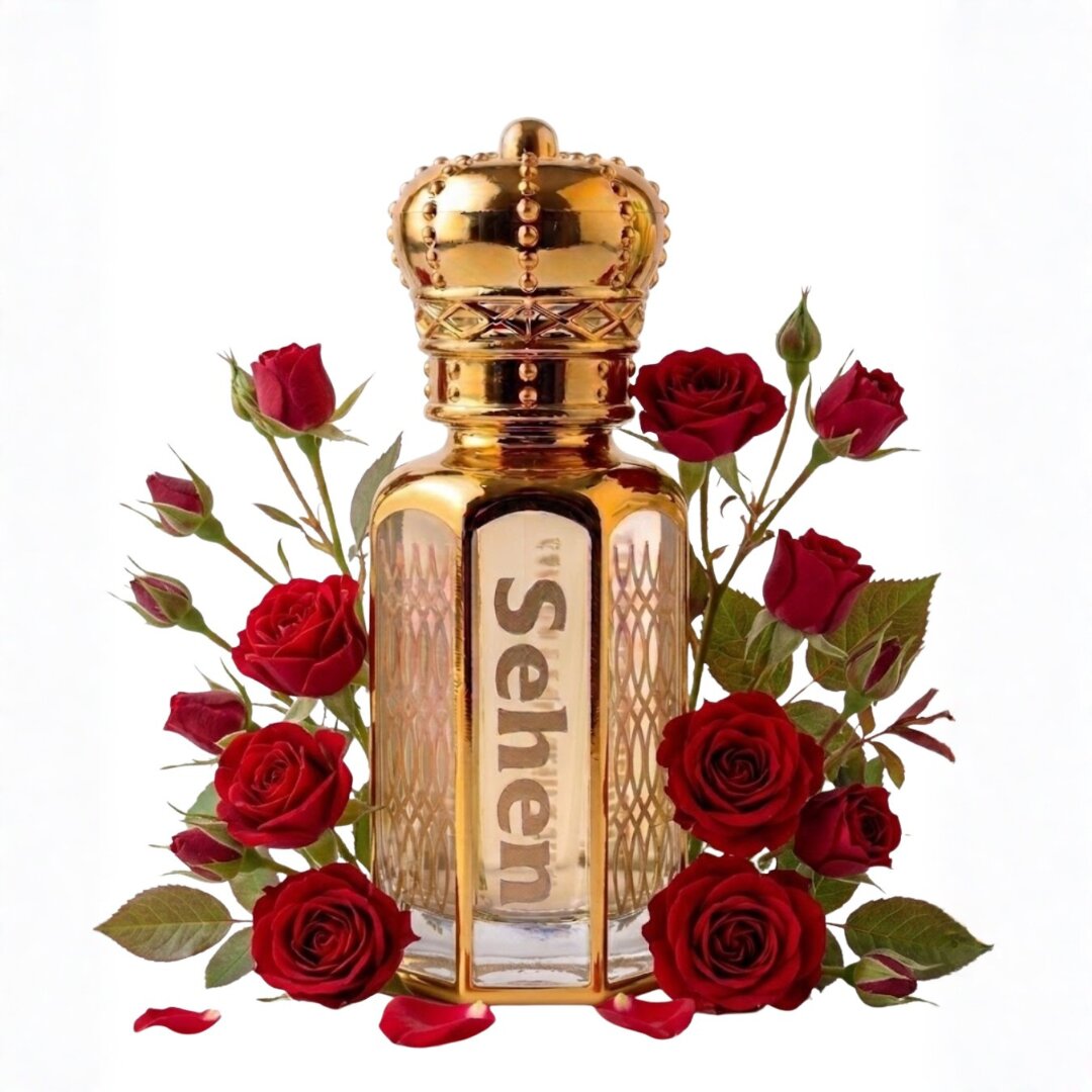 Red Rose Attar Perfume Oil with fresh gulab flowers alcohol free long lasting floral fragrance for men and women premium attar India