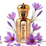 Saffron kesar attar perfume oil with saffron flowers alcohol free long lasting fragrance