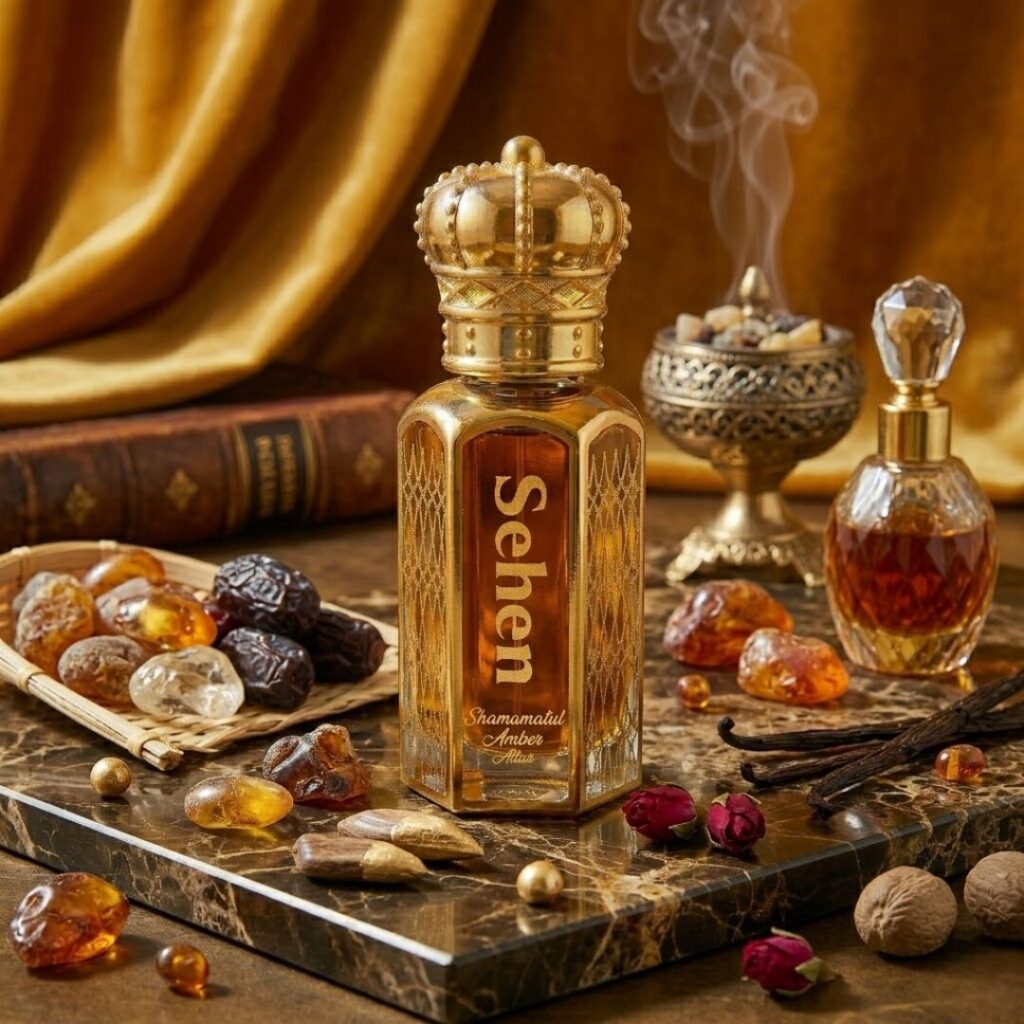 Sehen Shamamatul Amber Attar premium arabic amber fragrance oil long lasting alcohol free attar sweet warm spicy oriental perfume oil India