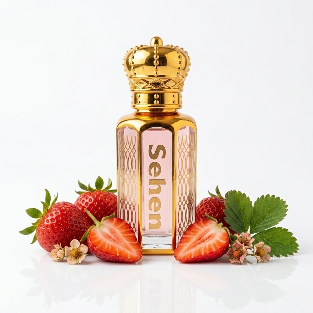 Sehen Strawberry Attar sweet fruity perfume oil alcohol free long lasting strawberry fragrance fresh natural attar for men and women India