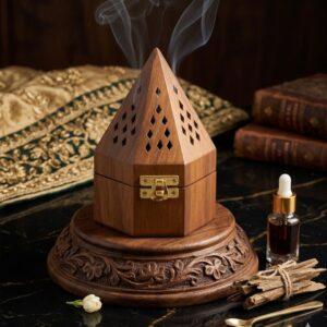 wooden incense burner sehen oudh burner handcrafted bakhoor burner premium design