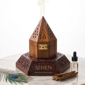 Sehen wooden oudh burner premium mabkhara incense burner product image India