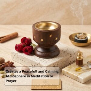 wooden dhoop burner for meditation prayer calming incense burner sehen wooden bakhoor burner