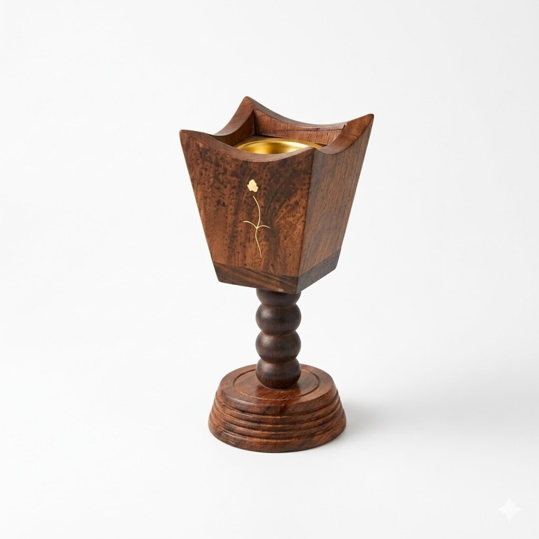 Sehen handcrafted wooden dhoop burner premium incense holder India minimalist burner design