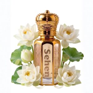 White Lotus Attar perfume oil with lotus flower fragrance alcohol free long lasting calming floral scent for men and women premium attar India