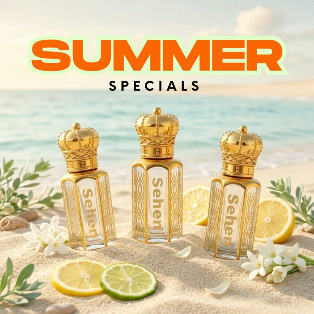 summer attar collection fresh citrus attar perfume oils for hot weather long lasting light fragrance attar