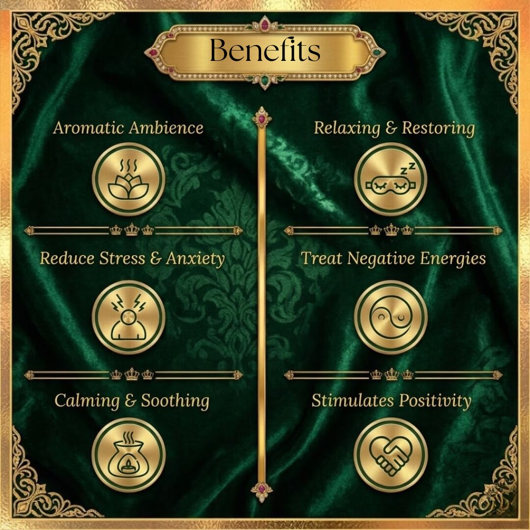 Sehen dhoop benefits aromatic ambience stress relief relaxation positive energy incense benefits India